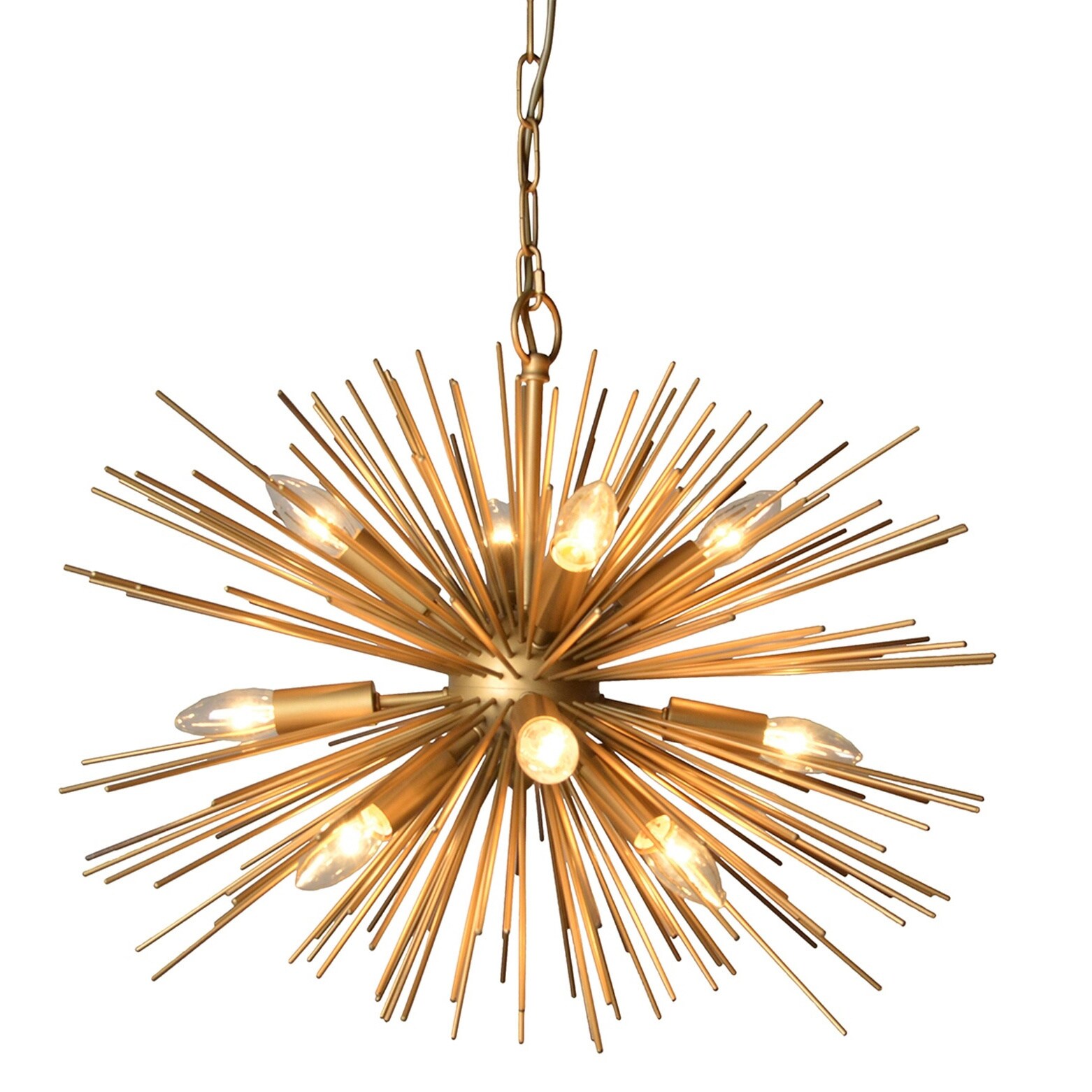 Y-Decor 12 Light Chandelier in Gold finish (Sputnik Chandelier) - Chandeliers For Bedrooms by Overstock.com