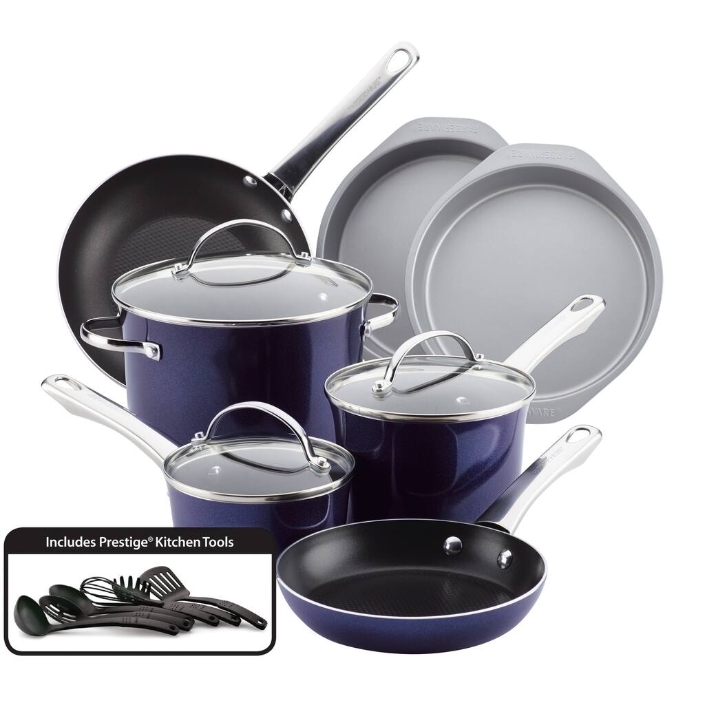 Farberware(r) Luminescence(tm) Aluminum Nonstick 16-Piece Cookware Set