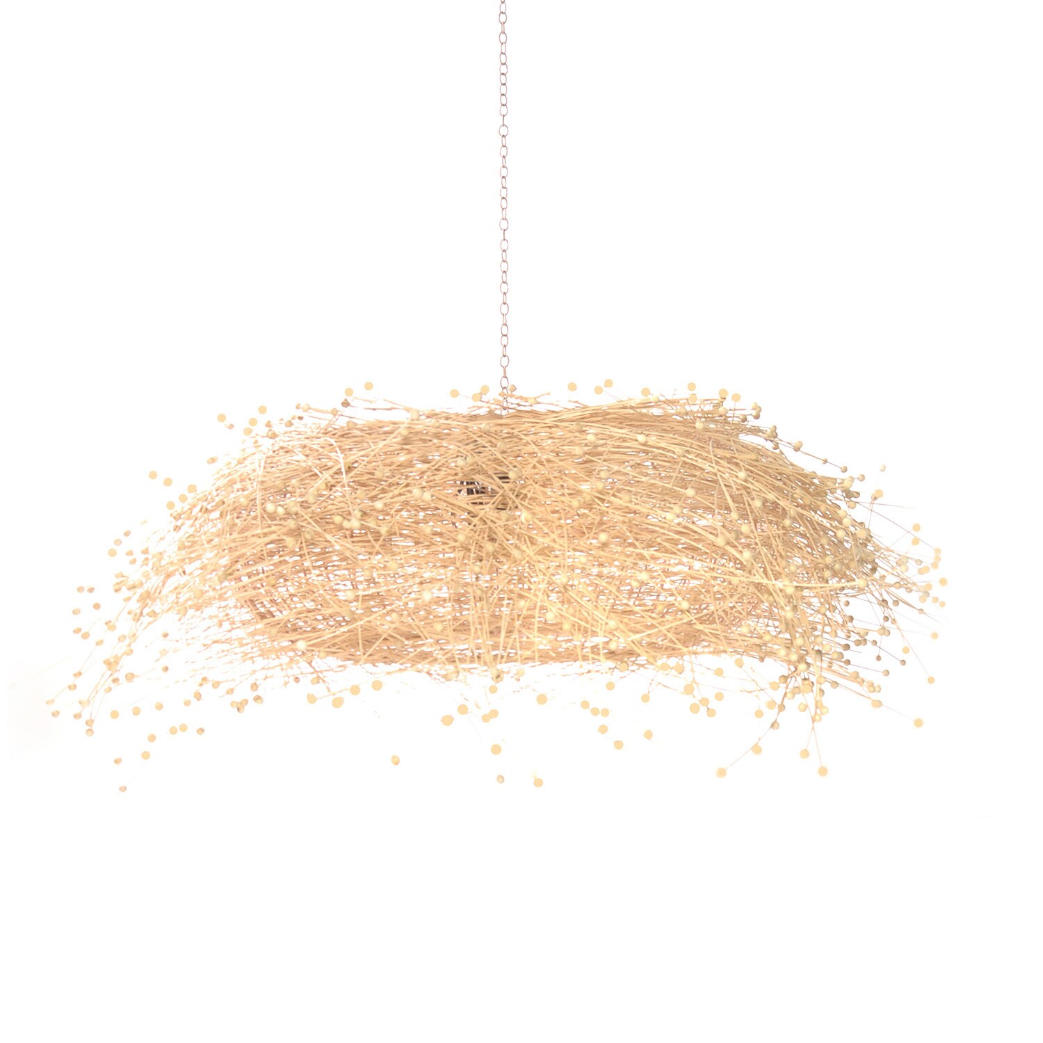Eva Beige Rattan Chandelier (Rattan Chandelier) - Chandeliers For Bedrooms by Overstock.com