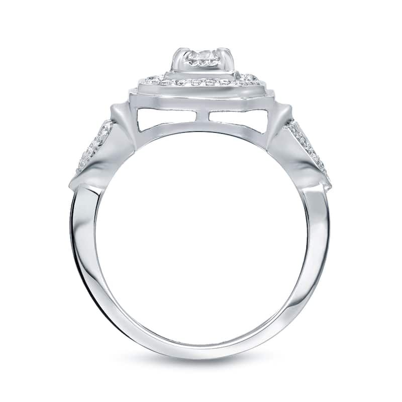14k Gold 2/5ct TDW Round Diamond Engagement Ring by Auriya