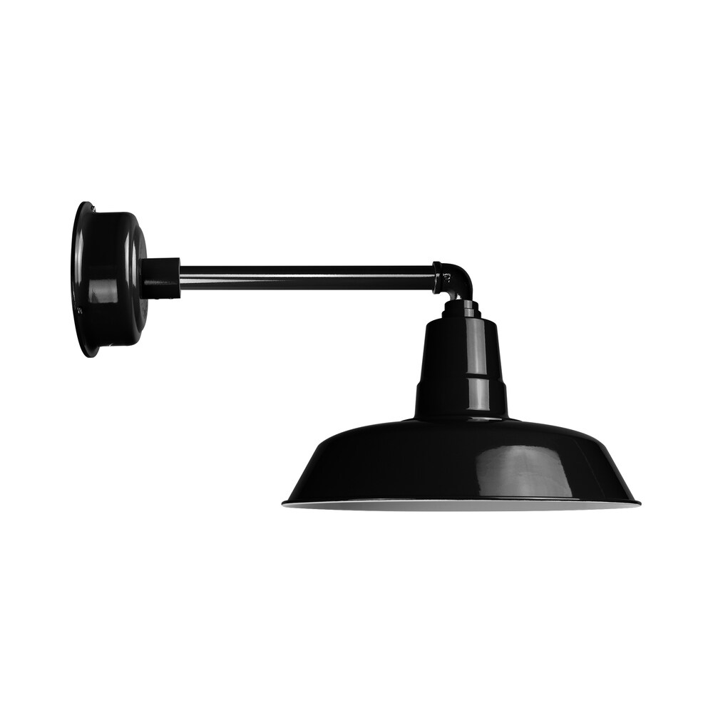 black barn sconce