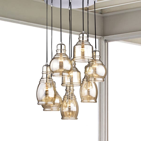Elegant Cascade Pendant Lightcascade Light Best Of Mariana 8 Light Cognac Gl Cer Pendant Chandelier With