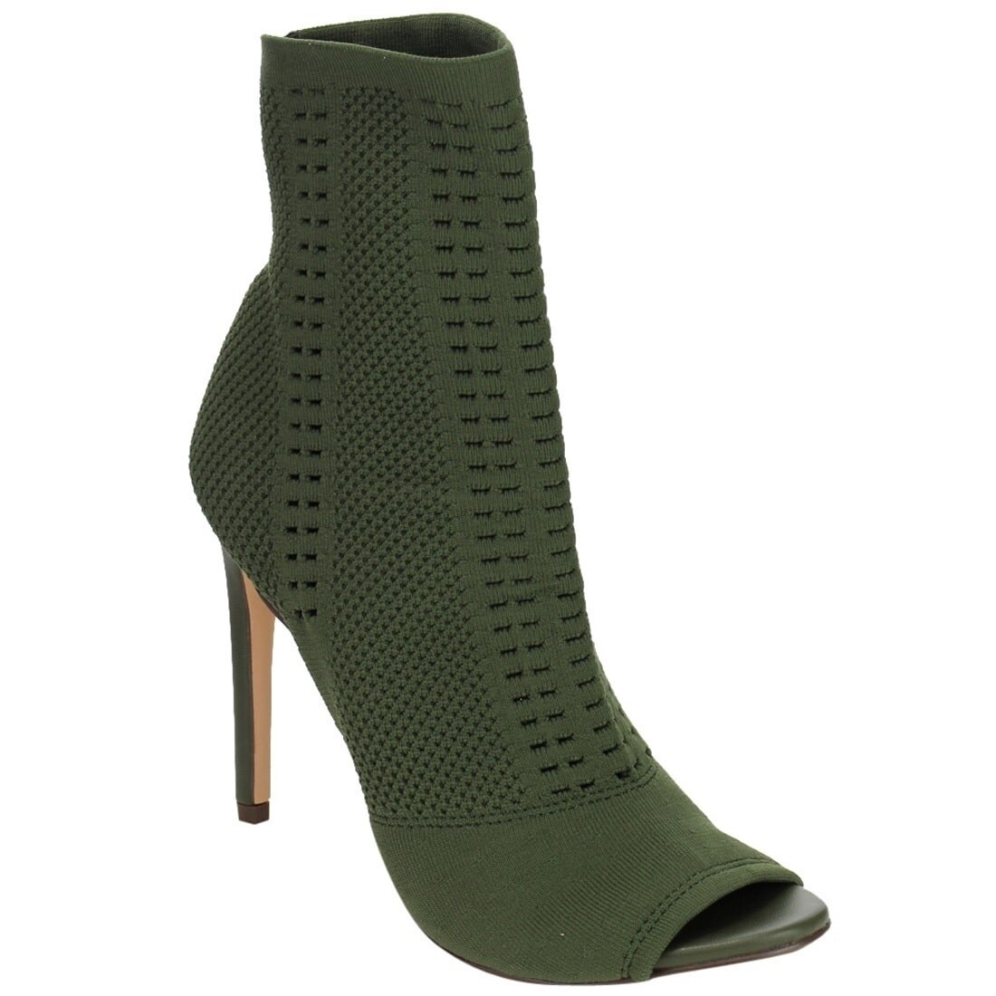 open toe sock bootie