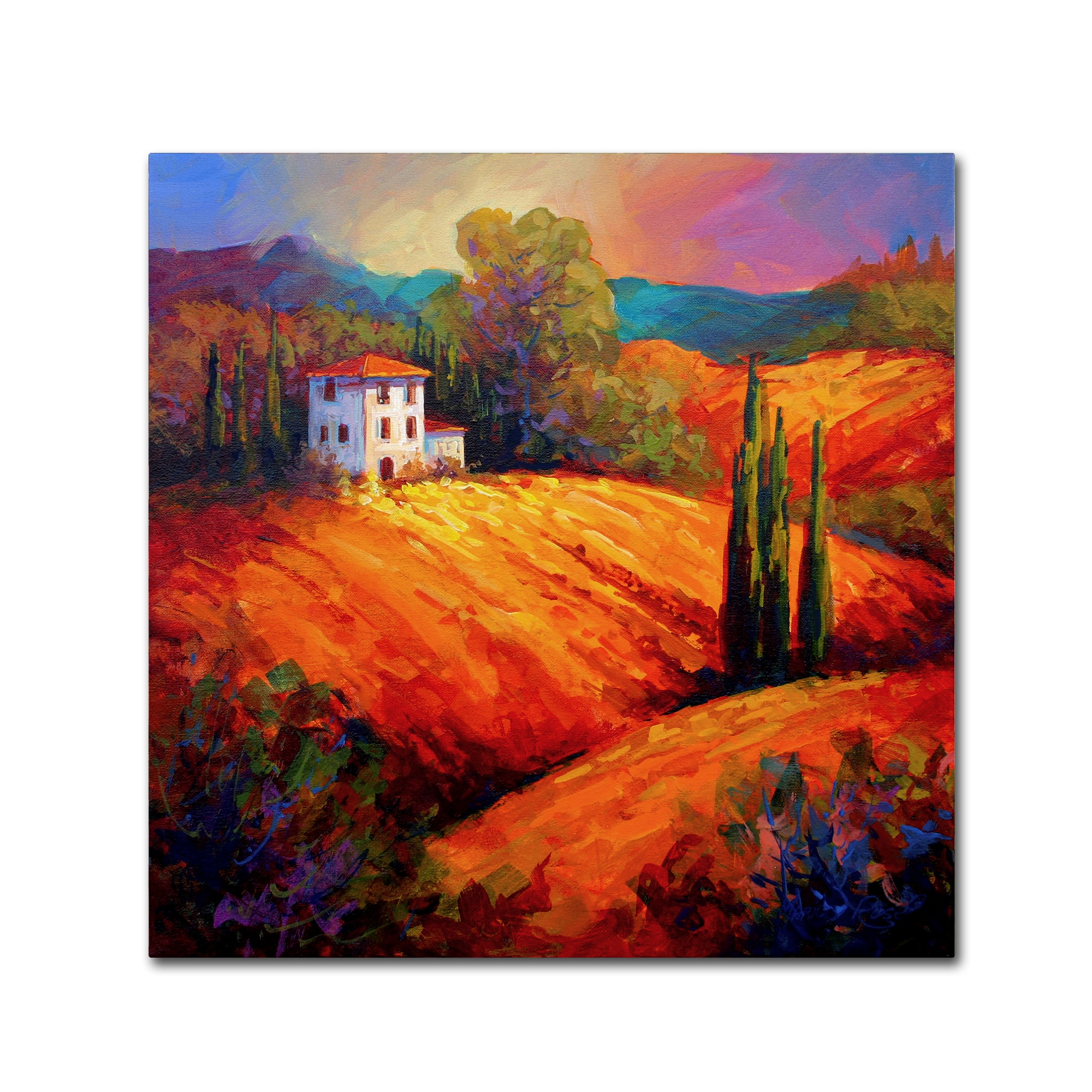 Marion Rose 'Tuscan Villa Evening' Canvas Art