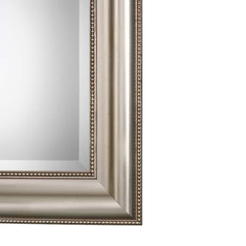 Copper Grove Arcalis Silvertone Beaded Mirror - silver - 24x36x1.5