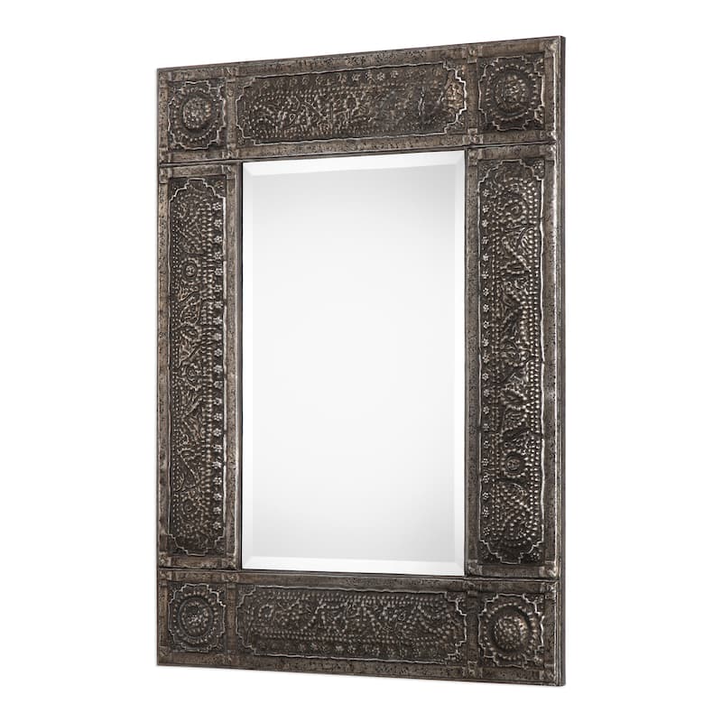 Gracewood Hollow Khumalo Metal Mirror - Rust - 30.125x40.25x1.5