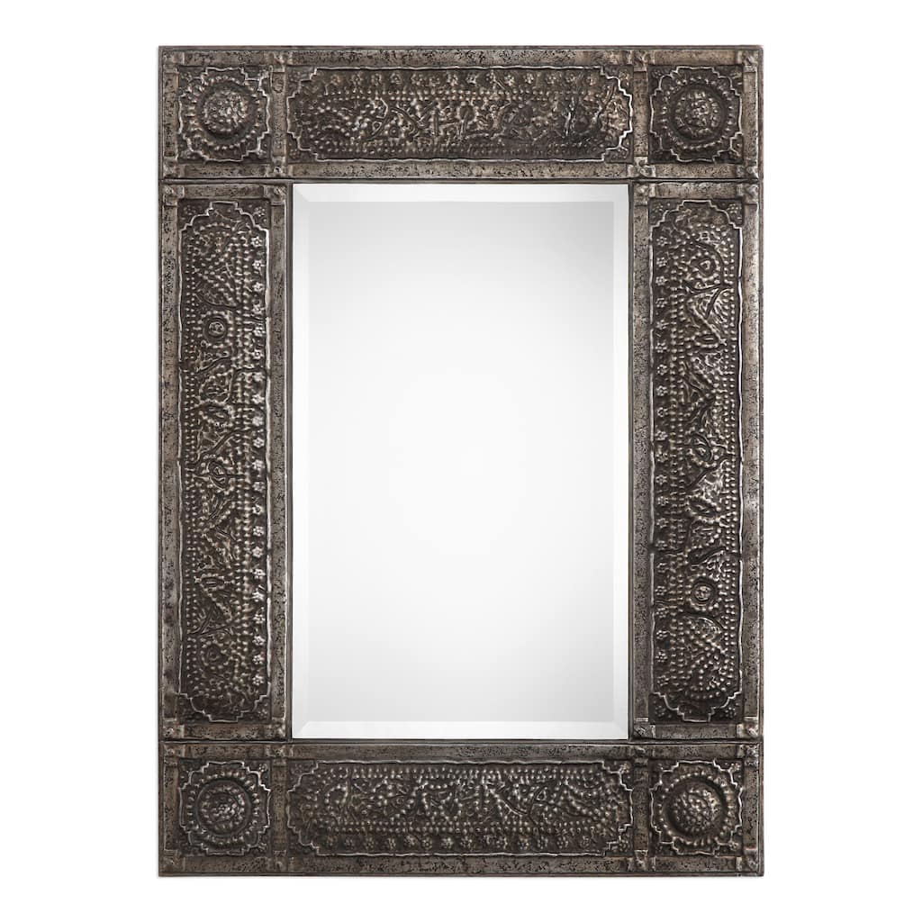 Gracewood Hollow Khumalo Metal Mirror - Rust - 30.125x40.25x1.5