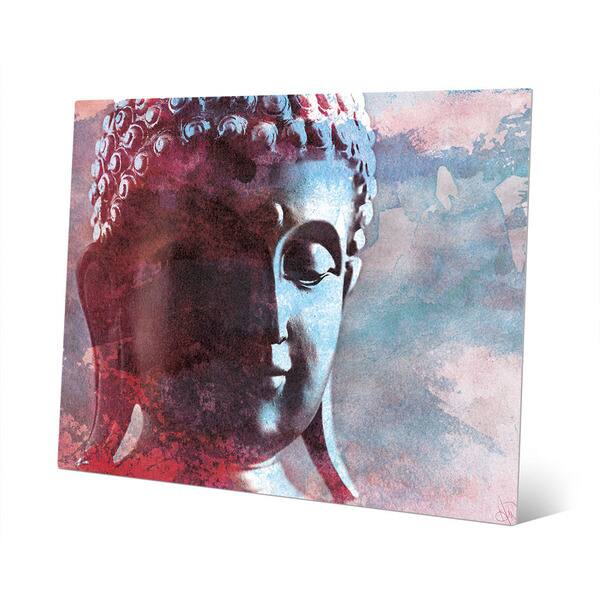 Cerulean Buddha Abstract Wall Art Print on Metal - Overstock - 16624730