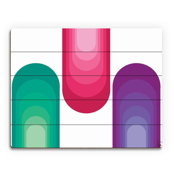GMV Mod Arches Wall Art Print on Wood