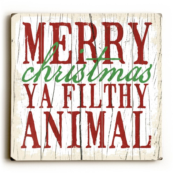 Merry Christmas - Wood Wall Decor by Misty Diller - multi