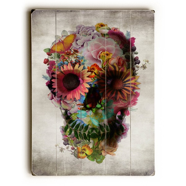 Floral Skull - Wall Decor by Ali Gulec