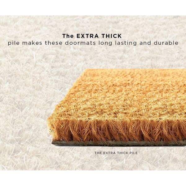 Shop A1hc First Impression Pvc Tufted Plain Coir Extra Large Size