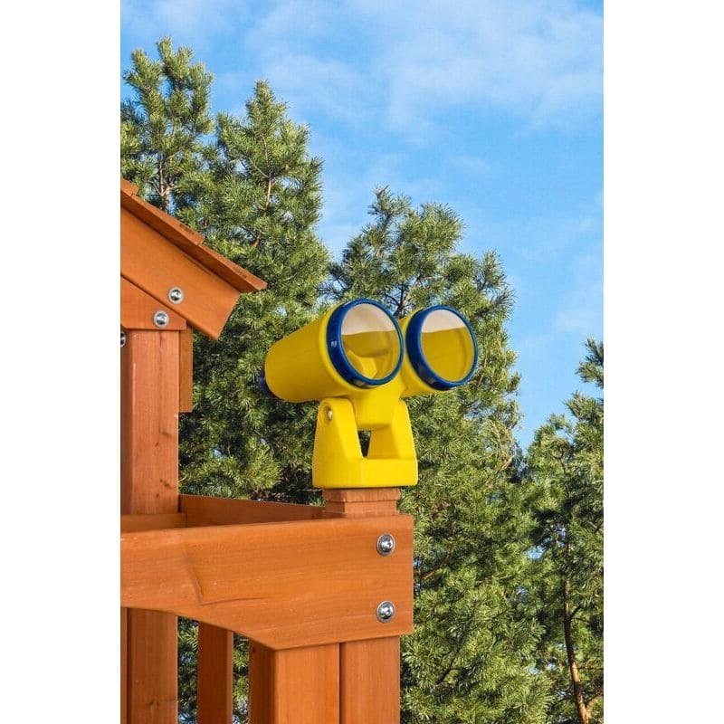 Plastic Playset Binoculars for Imaginative Play, Hardware Included - Blue