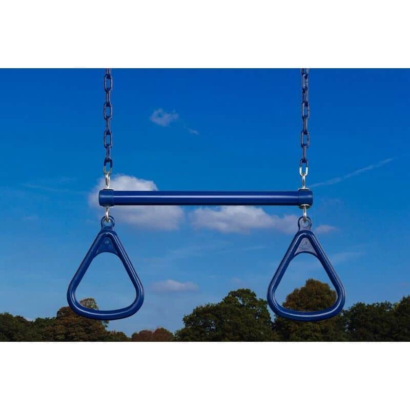 Creative Cedar Designs Triangle Rings & Trapeze Bar - Blue