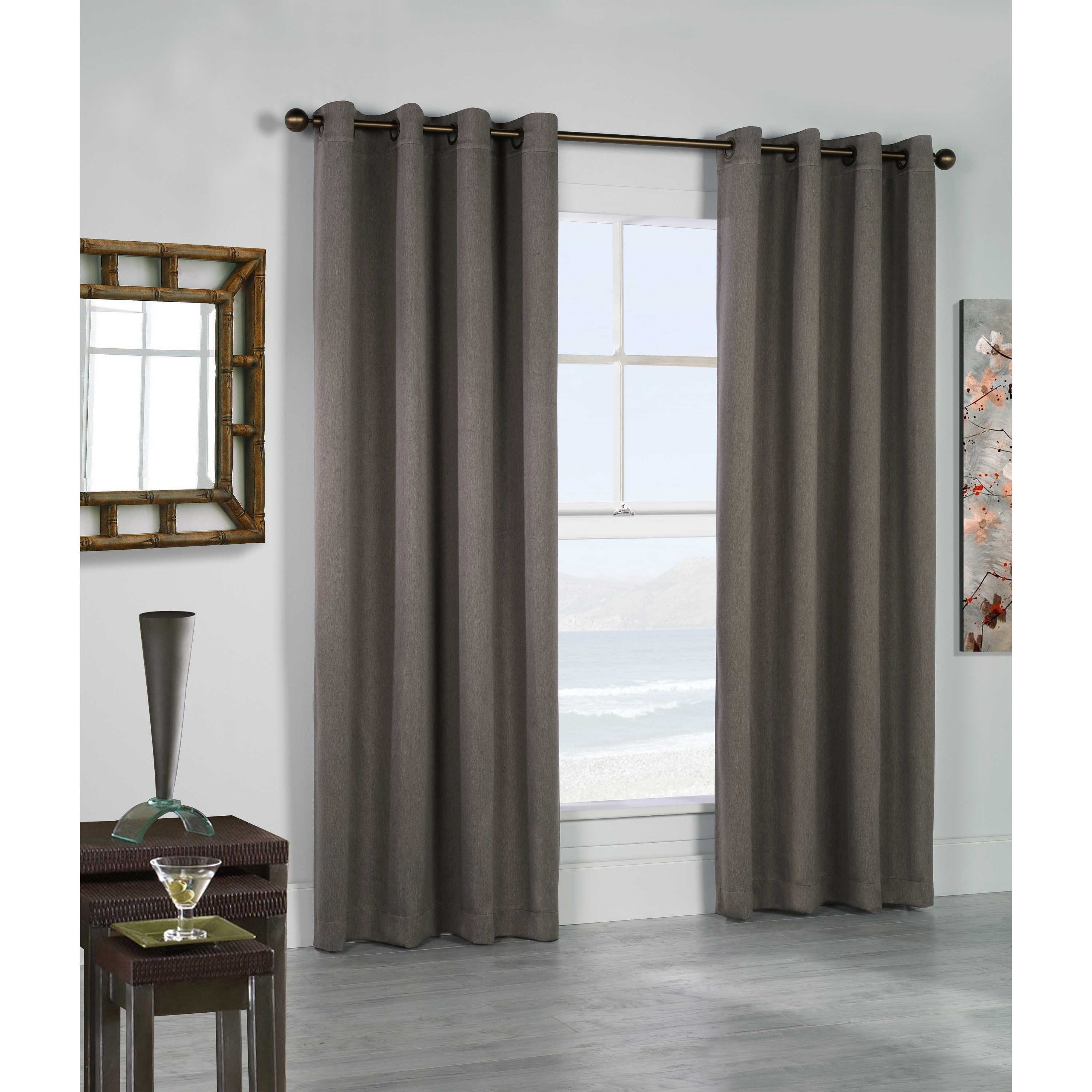 Shop Belize Solid Color Insulated Curtain Panel Pair - Free Shipping
