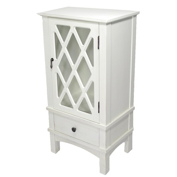 Shop Cottage White 1-door 1-drawer Accent Cabinet with ...