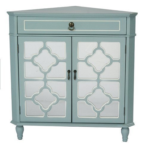 Shop Frasera Wood Quatrefoil Corner Cabinet Ships To Canada