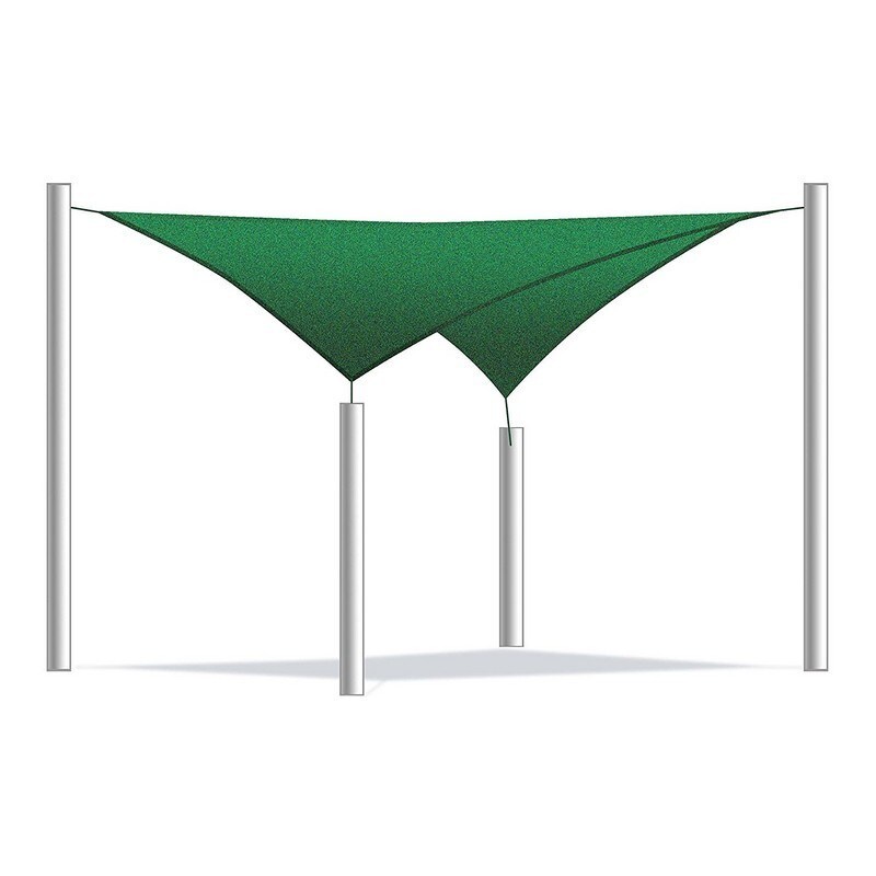 Shop Aleko Square 10 X 10 Foot Sun Sail Shade Net Uv Block Fabric