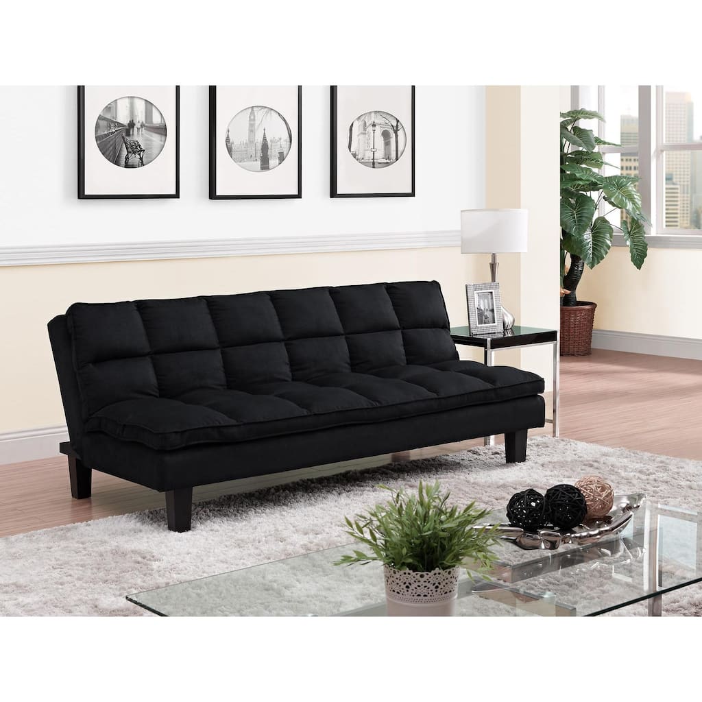 DHP Allegra Pillowtop Black Futon