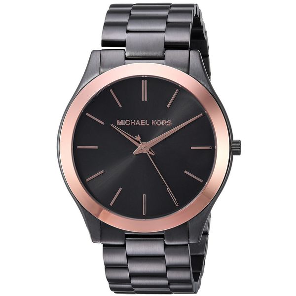 michael kors slim runway men's dress wrist watch