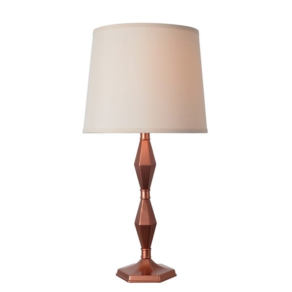 rose gold and black lamp