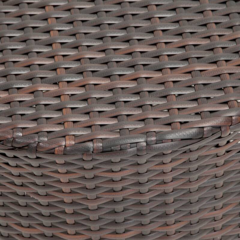 Ashton Outdoor 3-Piece Wicker Stacking Chair Chat Set by Christopher Knight Home