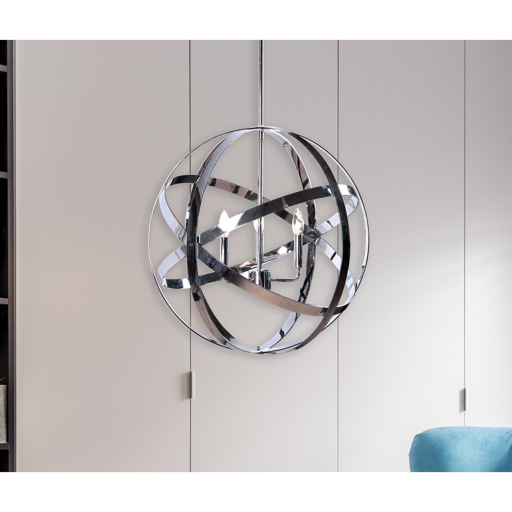 Encompass Chrome 3-Light Chandelier (Encompass 3-Light Chandelier) - Chandeliers For Bedrooms by Overstock.com