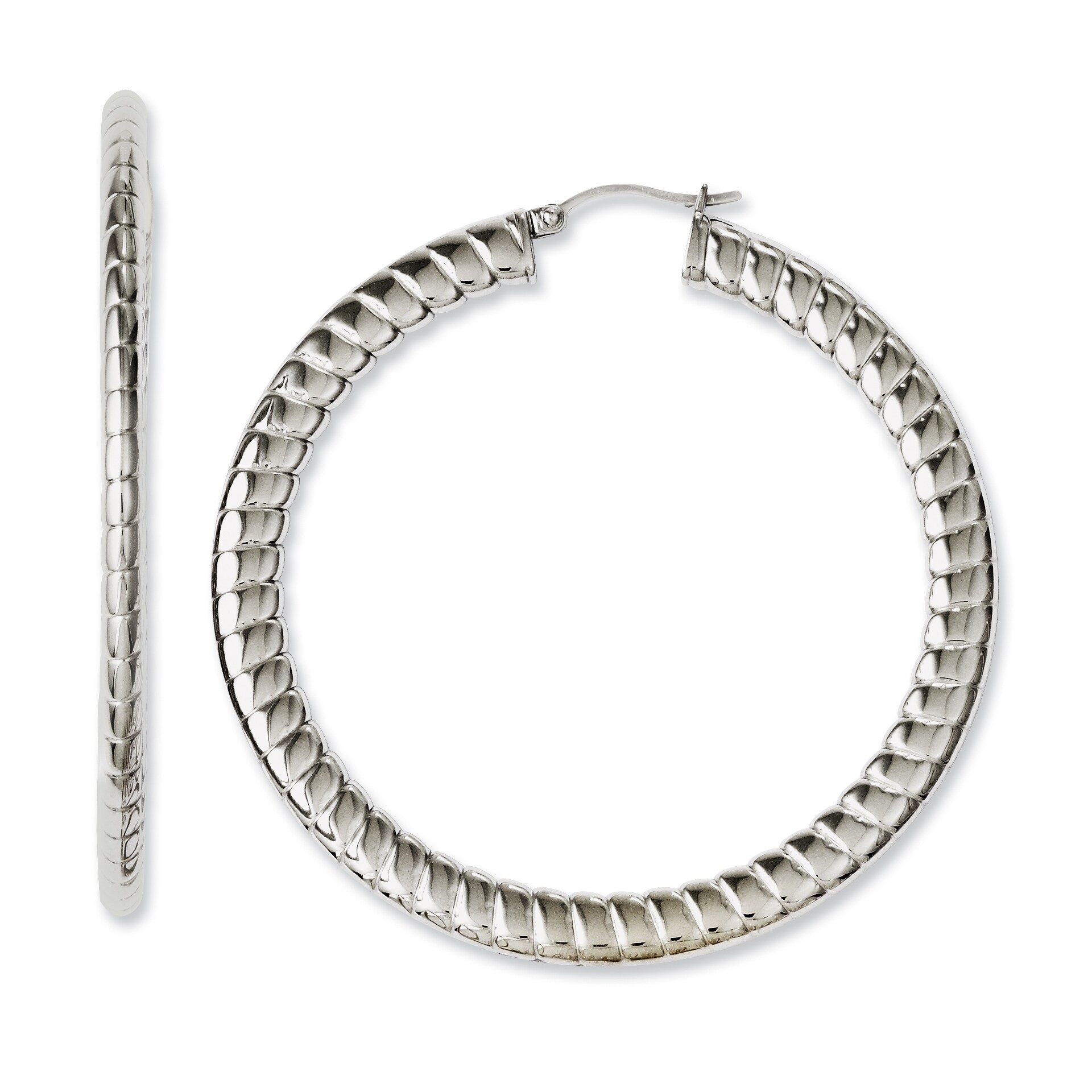 chisel stainless steel earrings