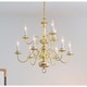 preview thumbnail 1 of 1, Hayden Polished Brass 9-Light Chandelier