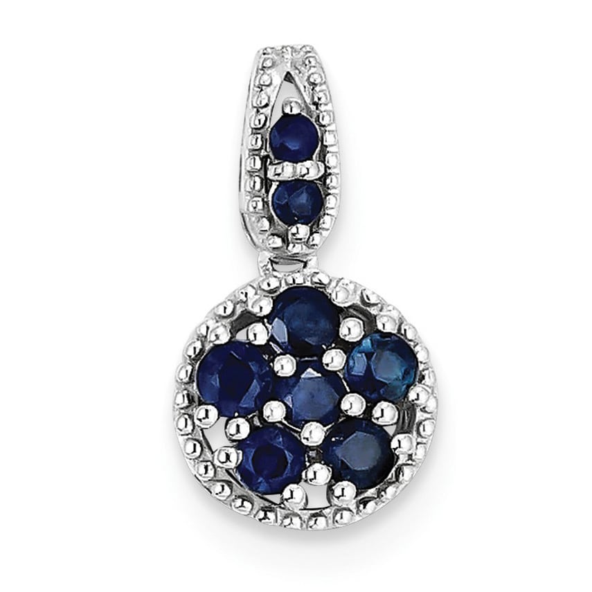 Jewel Tie 925 Sterling Silver Alpha Delta Pi Extra Small Enl Pendant with Necklace 12mm