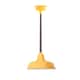 16" Goodyear LED Pendant Light in Yellow with Mahogany Bronze Downrod