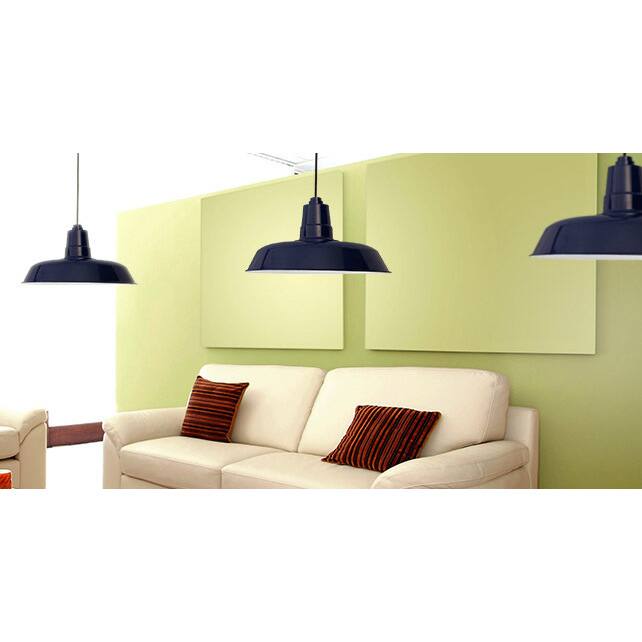 18" Vintage LED Pendant Light in Cobalt Blue