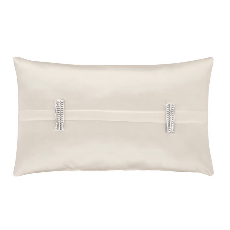 J. Queen New York Satinique Boudoir Decorative Throw Pillow - Natural