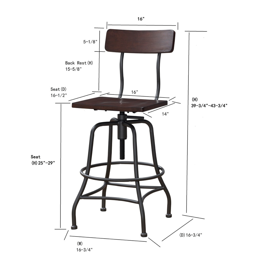 Garrett Adjustable Height Stool By Greyson Living See Product Description See Product Description On Sale Overstock 16642103