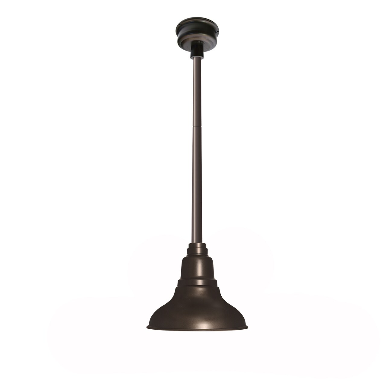 Cocoweb 8 Dahlia LED Pendant Barn Light in White with Matte Black Down Rod Cocoweb 8 Dahlia LED Pendant Barn Light in White with Matte Black Down Rod