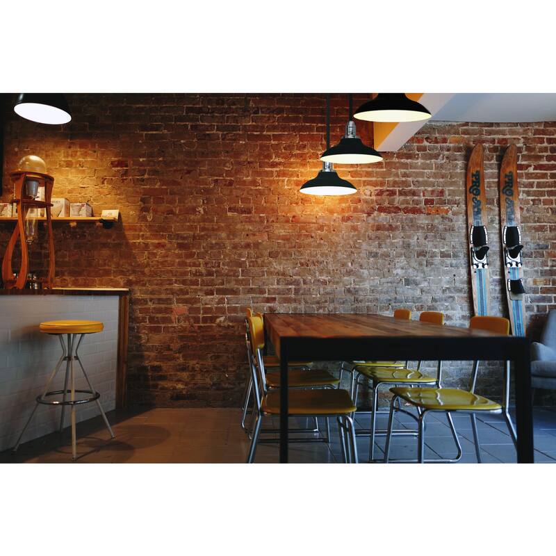 12" Peony LED Pendant Light in Black