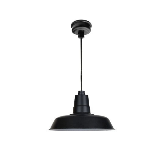 22" Oldage LED Pendant Light in Matte Black