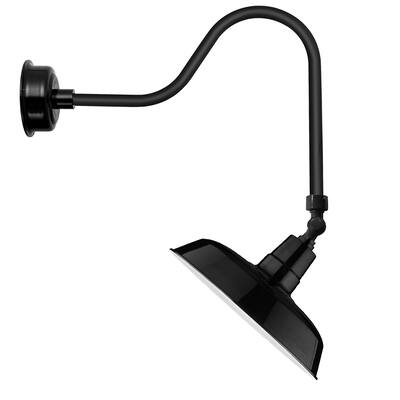 14" Oldage LED Sign Light with Sleek Arm in Black
