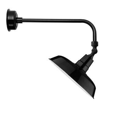 16" Oldage LED Sign Light with Traditional Arm in Black