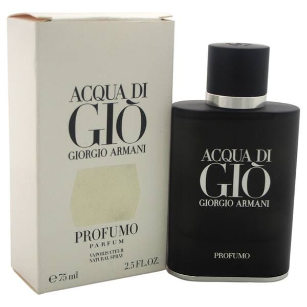 Shop Giorgio Armani Acqua Di Gio Profumo Men S 2 5 Ounce Eau De Parfum Spray Tester Overstock