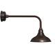 12" Dahlia LED Sign Light with Traditional Arm in Mahogany Bronze