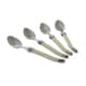 preview thumbnail 4 of 3, French Home Set of 4 Laguiole Faux Ivory Coffee Spoons