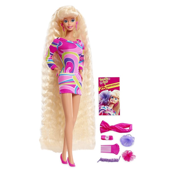 barbie with long crimped hair