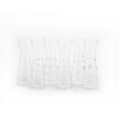"Zalli" Assorted Glass Carafe (Set of 6)