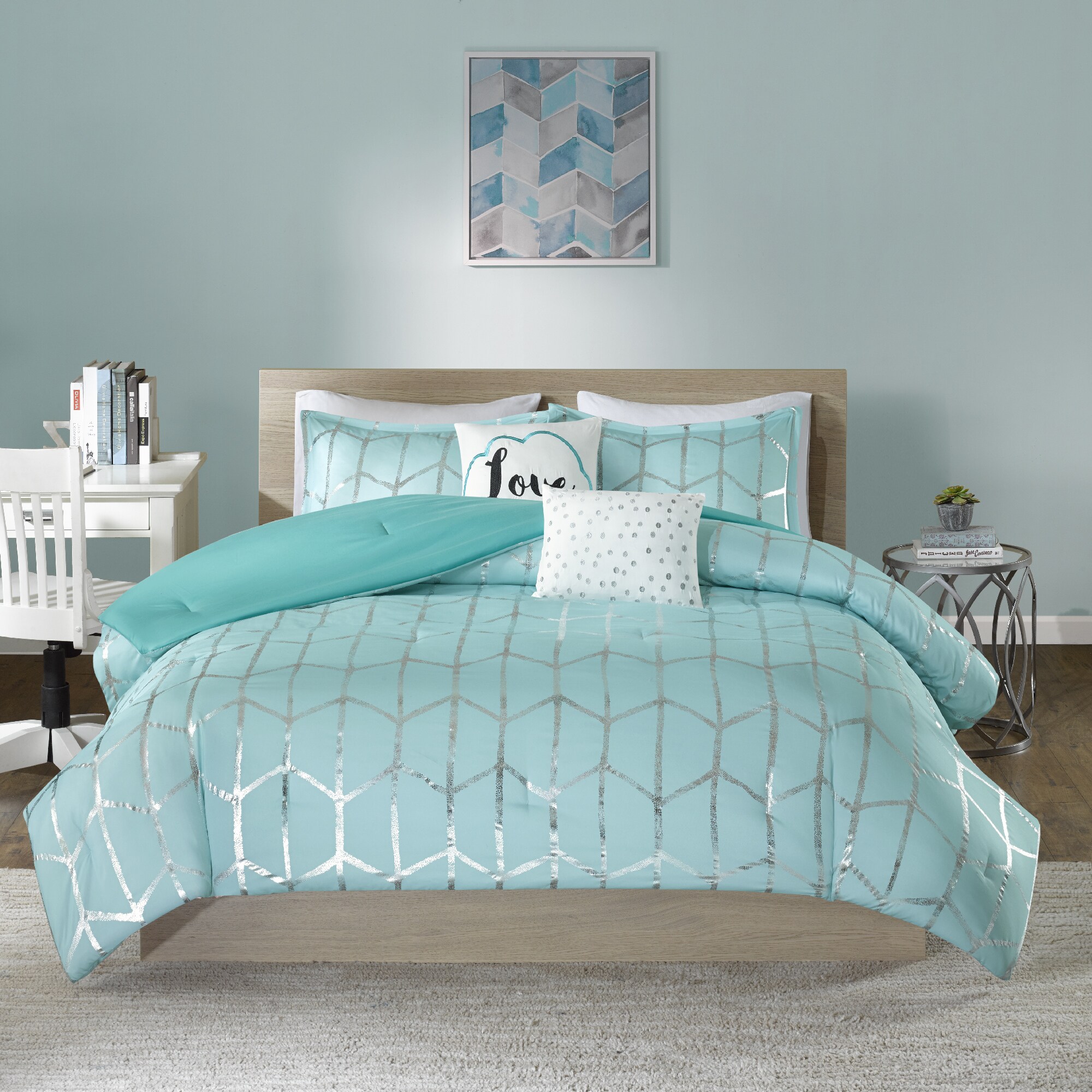 Intelligent Design Khloe Aqua/ Silver 
