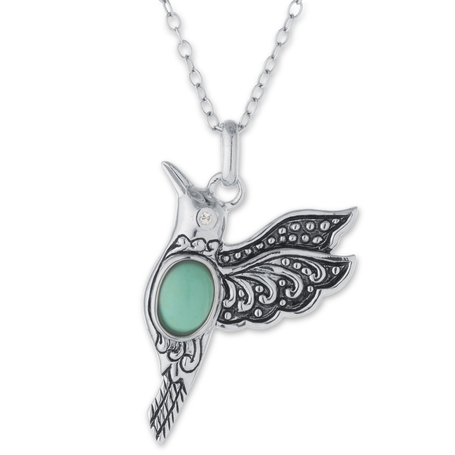 hummingbird pendant necklace