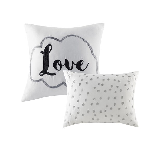 ●ONE BRILLIANT● KhloeOB499Grey Khloe-OB499-Grey Intelligent Design Khloe Printed 5-piece Full/ Queen Size