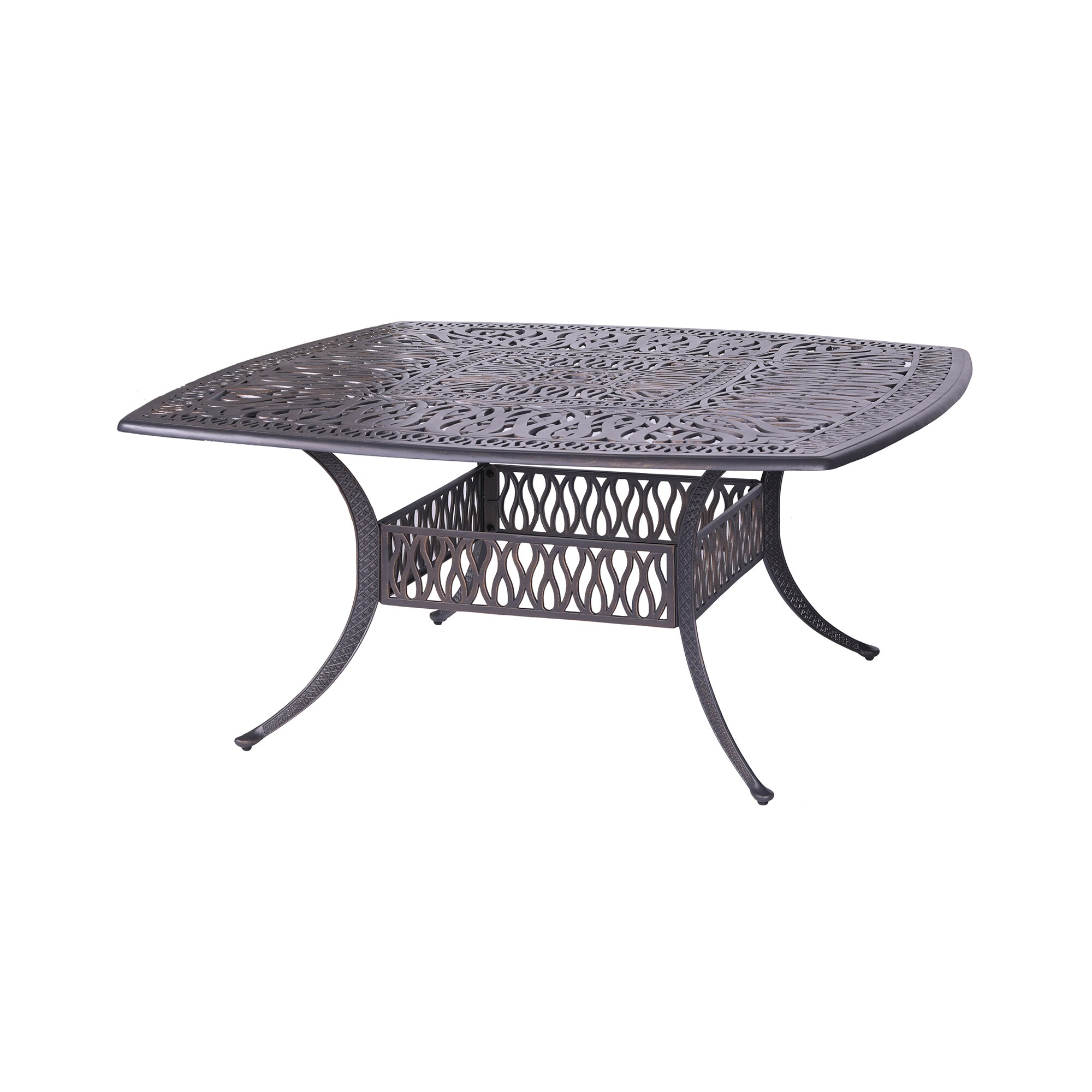 Saratoga Cast Aluminum 64 Inch Square Outdoor Dining