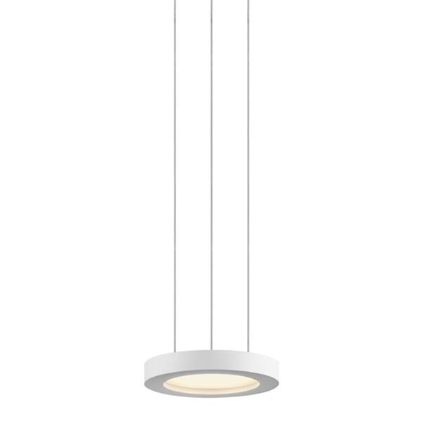 Sonneman Lighting Chromaglo Bright White Led Satin White Round Pendant 