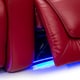 preview thumbnail 4 of 10, Seatcraft Equinox Leather Home Theater Seating Power Recline with Powered Headrest and Lumbar Support Red Row of 4